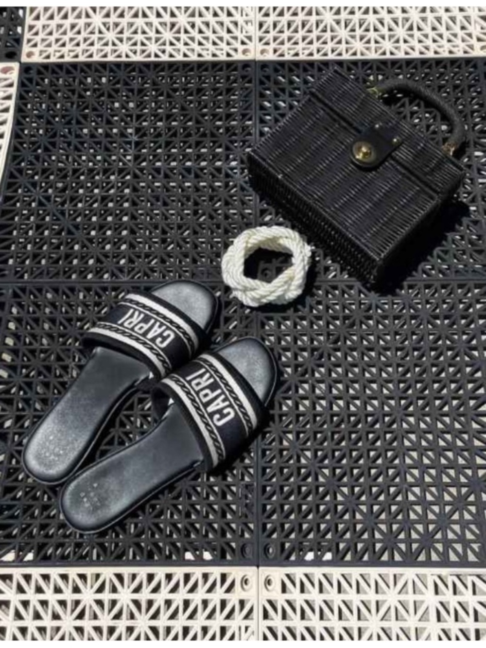 A New Day Nat Slide Sandals Size 9